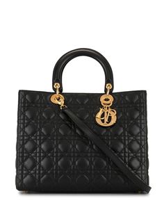 Christian Dior сумка Lady Dior с ремнем и ручками