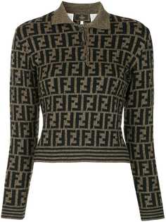 Fendi Pre-Owned свитер с узором с монограммами