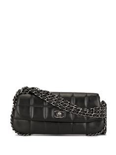 Chanel Pre-Owned сумка на плечо Choco Bar с логотипом CC