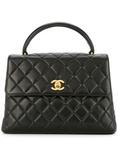 Chanel Pre-Owned стеганая сумка с ремешком