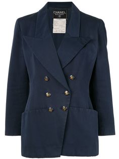 Chanel Pre-Owned жакет с логотипом CC и длинными рукавами