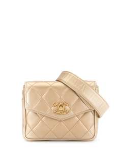 Chanel Pre-Owned стеганая поясная сумка
