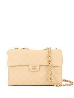 Chanel Pre-Owned стеганая сумка на плечо с цепочкой