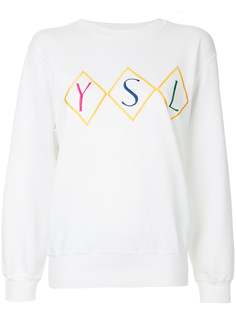 Yves Saint Laurent Pre-Owned толстовка с вышивкой логотипа