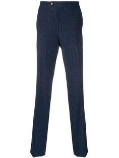Brunello Cucinelli полосатые брюки строгого кроя