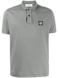 Stone Island рубашка поло с нашивкой-логотипом