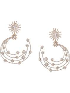 Marchesa декорированные серьги-кольцо Supernova Post