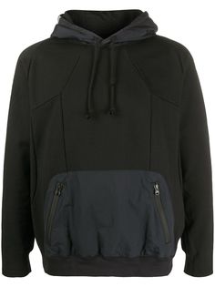 White Mountaineering худи с контрастной отделкой