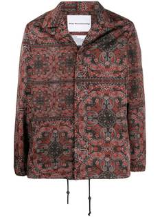 White Mountaineering paisley-print fitted jacket