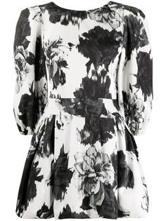 Alexandre Vauthier flared floral-print midi dress