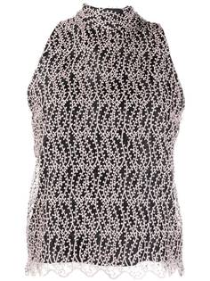 be blumarine топ с вышивкой