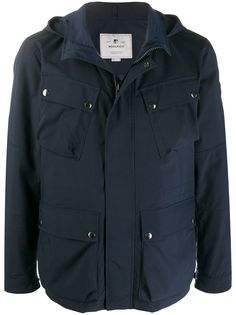 Woolrich куртка с капюшоном и карманами