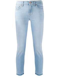 7 For All Mankind укороченные джинсы Roxanne с подворотами