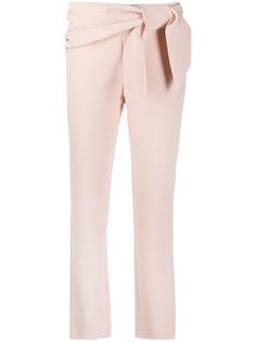 be blumarine брюки кроя слим с бантом