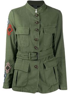 Bazar Deluxe куртка в стиле милитари с вышивкой