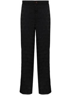 Comme Des Garçons Homme Plus укороченные брюки в горох