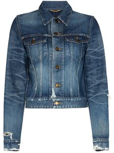 Saint Laurent джинсовая куртка