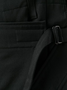 Yohji Yamamoto брюки с декоративной юбкой