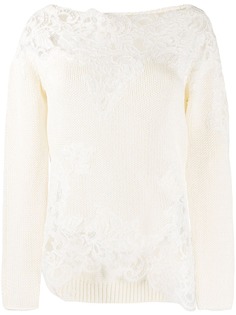 Ermanno Scervino джемпер с кружевными вставками
