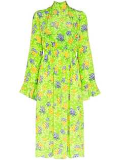 Les Rêveries плиссированное платье миди Hyacinth