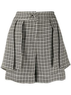 Hellessy шорты в клетку с завышенной талией