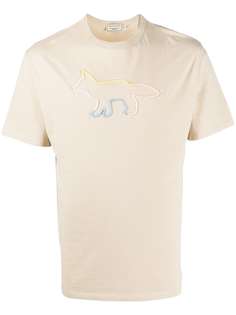 Maison Kitsuné футболка с вышивкой