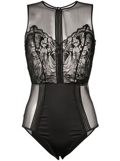 Calvin Klein атласное боди с кружевом