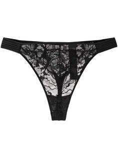 Calvin Klein Underwear трусы-стринги с кружевом