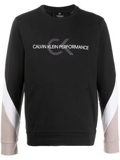 Calvin Klein толстовка со вставками на рукавах и логотипом