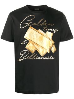 Billionaire футболка Golden Times с графичным принтом