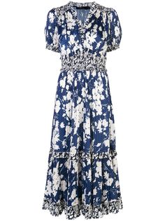 Polo Ralph Lauren расклешенное платье с цветочным принтом