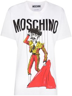 Moschino футболка с принтом Matador Puppet