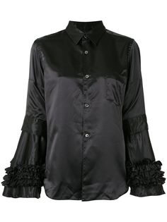Comme Des Garçons Comme Des Garçons фактурная рубашка с оборками на рукавах