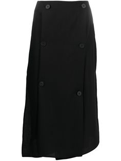 McQ Alexander McQueen юбка асимметричного кроя с пуговицами