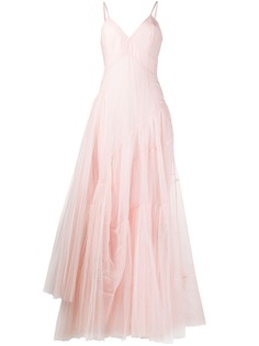 Ermanno Scervino полупрозрачное платье асимметричного кроя