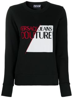 Versace Jeans Couture толстовка с вышитым логотипом