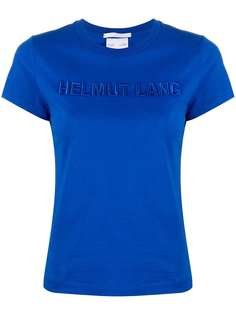 Helmut Lang футболка с вышитым логотипом