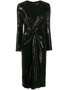 Ralph Lauren Collection платье миди с вышивкой пайетками