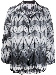 Issey Miyake рубашка с геометричным принтом