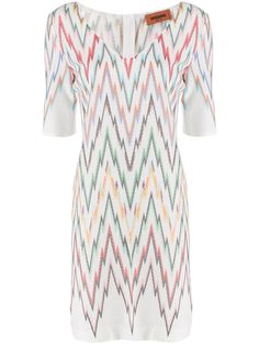 Missoni платье-рубашка с принтом зигзаг