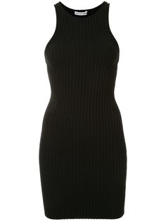 T By Alexander Wang трикотажное платье в рубчик