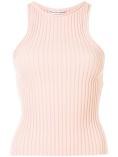 T By Alexander Wang топ в рубчик без рукавов