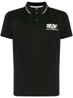 Ea7 Emporio Armani рубашка поло с логотипом