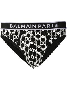 Balmain трусы-брифы с монограммой