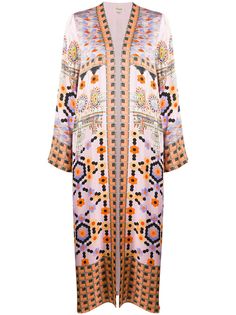 Temperley London атласное пальто Vivean без застежки