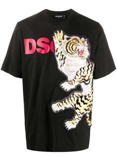 Dsquared2 футболка с логотипом и принтом