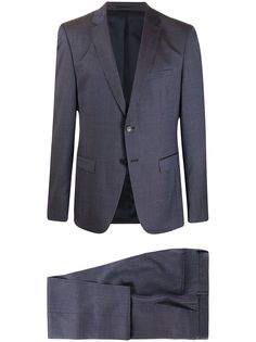 BOSS костюм узкого кроя с однобортным пиджаком