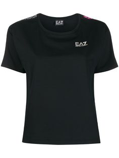 Ea7 Emporio Armani футболка с круглым вырезом и логотипом