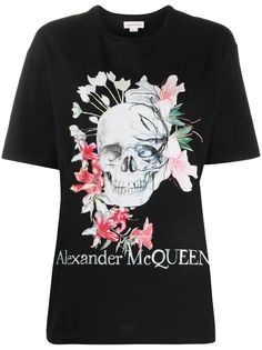 Alexander McQueen футболка с принтом Skull