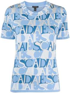 Escada топ с короткими рукавами и логотипом